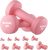RUNWE Dumbbells Set of 2 – Cast Iron Dumbbell Pairs Options for 1 3 5 7 OR 10 LB Each, Hand Weights Sets Exercise & Fitness Dumbbell Free Weights for Child, Women, Men (Sold in One Pair Not All Sets)