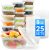 Reli. Deli Containers with Lids (25 Sets) 8 oz Plastic Containers with Lids | Plastic Soup Cups for To Go, Meal Prep, Food Storage | BPA Free & Disposable | Microwave, Dishwasher, Freezer Safe