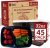 Reli. Meal Prep Containers 32 oz. | 45 Pack | 2 Compartment Food Container w/Lids | Microwavable Food Storage, To Go | Black Reusable Bento Box/Lunch Box for Meal Prep