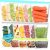 Reusable Freezer Bags Dishwasher Microwave Safe, Stand Up Silicone and BPA Free Reusable Sandwich Bags, Leakproof Reusable Food Storage Bags for Meal Prep – 20 Gallon (20packs)