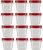 Rubbermaid Easy Find Lids Food Storage Containers, 0.5 Cup, Clear With Red Lids 12 Pack (12 Cups)