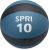 SPRI Medicine Ball – Exercise Workout Ball for Endurance Training – Thick Walled Heavy-Duty Textured Surface, Easy-to-Read Weight Label – Multi-Use Fitness Tool – Durable Construction