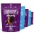 SkinnyDipped Chocolate Lovers Dark Chocolate Cocoa/Super Dark + Sea Salt Almond Variety Pack, Healthy Snack, Plant Protein, Gluten Free, 3.5 oz Resealable Bags, Pack of 5