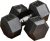 Soozier 2×12/2×15/2×40/2×45/2x50lbs Hex Dumbbell Set of 2, Rubber Weights Exercise Fitness Dumbbell with Non-Slip Handles, Anti-roll, for Women or Men Home Gym Workout