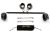 TMEOIIPY Pilates bar, Black Pilates Spreader Bar Kit with 4 Black Adjustable Straps Sports Aid Training Fitness Gear – Exercise Guide Included, Stretching Exercise Tools