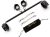 TMEOIIPY Pilates bar, Black Restore Pilates Spreader Bar with 4 Adjustable Strap, Exercise Guide, 4 Rings, Sports Aid Training Fitness Gear, Stretching Exercise Tools