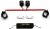 TMEOIIPY Pilates bar, Red Restore Pilates Spreader Bar with 4 Adjustable Black Strap, Exercise Guide, 4 Rings, Home Yoga Training Fitness Gear, Stretching Exercise Tools
