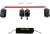 TMEOIIPY Pilates bar, Red Stainless Steel Adjustable Spreader Bar and Red Straps Set, Expandable Training Bars Metal Exercise Fitness Home Gym Gear, Stretching Exercise Tools