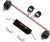 TMEOIIPY Pilates bar, Rose Gold Expandable Sports Spreader Bar Set with 4 Pcs Black Adjustable Straps Kit Pilates Aid Training Yoga Fitness Gear, Stretching Exercise Tools