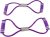 The 8 Shape Exercise Band, 2 Pcs 3 Color Pieces 8- Shaped Pull Rope Chest Expander Elasticity Belt Stretching Strap Yoga Fitness Equipment (purple) Bodybuilding Tool For Home Training, Yoga, Pilates,