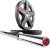 XMark Texas Star Olympic Barbell 25 lb Pair Weight Plates with The Crowbar 7′ Olympic Bar