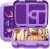 YOLAY Bento Box for Kids Lunch Box Leak-Proof, 5-Compartment Lunch Box Kids for Ages 3-10, Durable with Anti-Slip Base, Suitable for Schools, Outdoor and Travel (Mermaid)